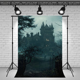 Spooky Night Castle Architectural Backdrop - Layoris
